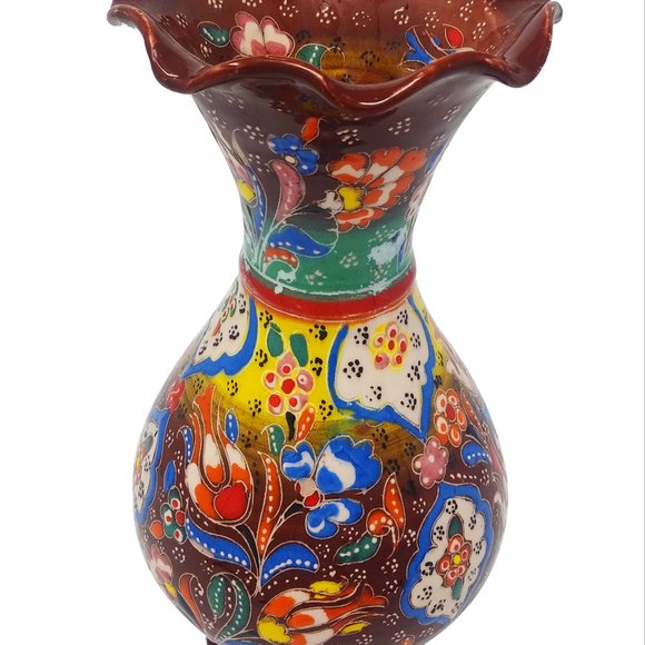S1-6 Turkish Ceramic  Handmade Handpainted Vase - Picture 2 of 5